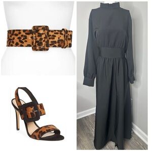 GORGEOUS BLACK MAXI DRESS-XL - PRELOVED
